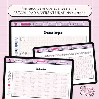 Cuaderno de caligrafía