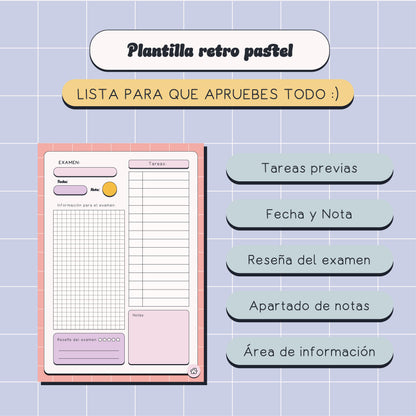 Plantilla exámenes retro