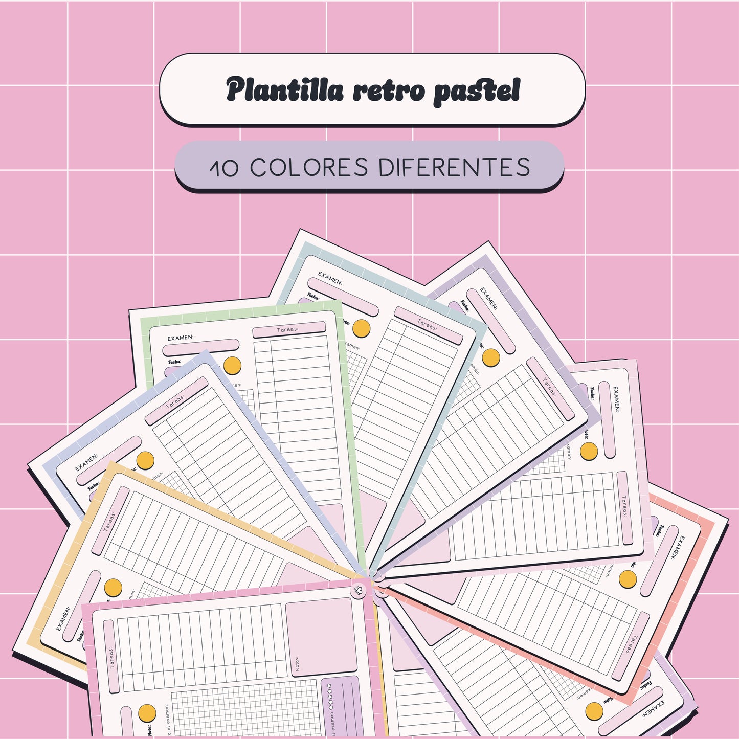 Plantilla exámenes retro