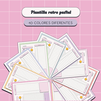 Plantilla exámenes retro