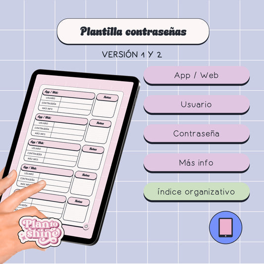 Plantilla Contraseñas