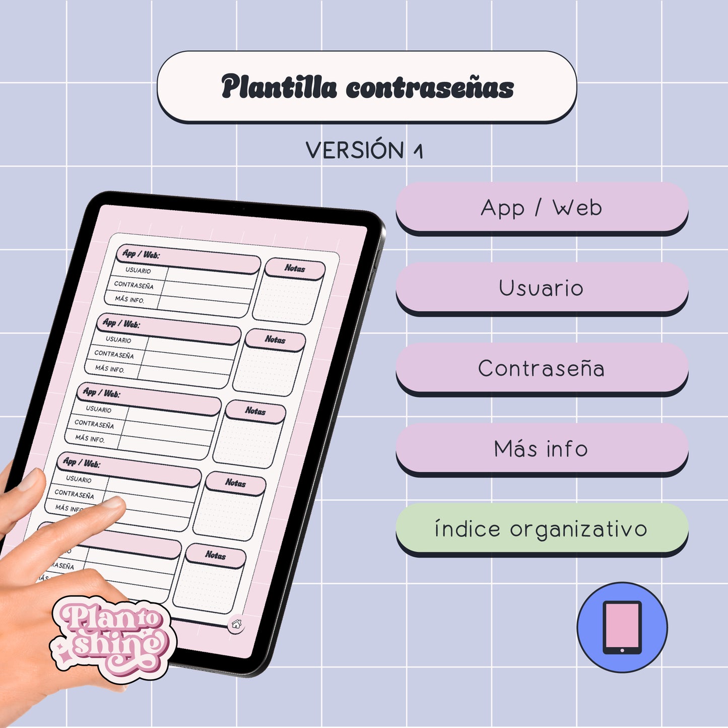 Plantilla Contraseñas