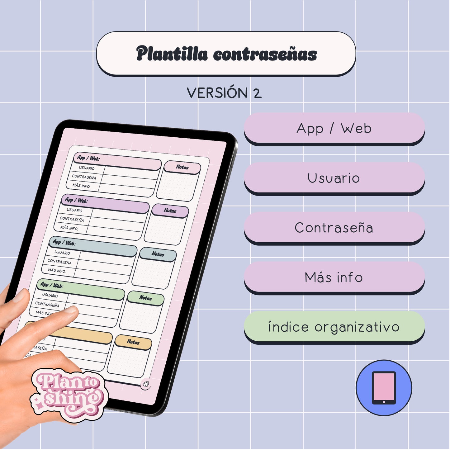 Plantilla Contraseñas