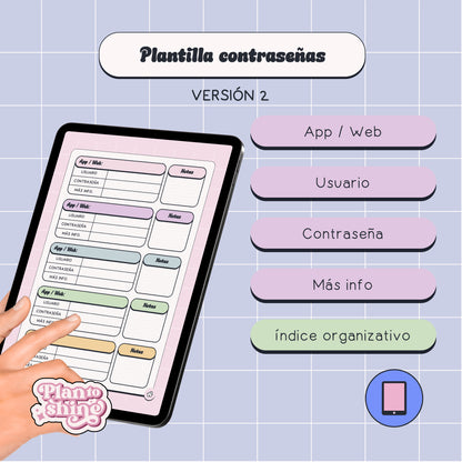 Plantilla Contraseñas