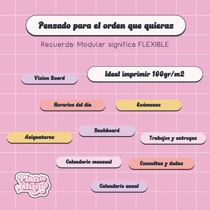 Cuaderno de estudio (SEMOD) - Imprimible