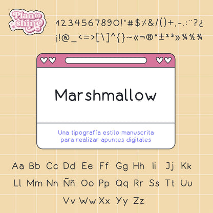 Tipografía Marshmallow