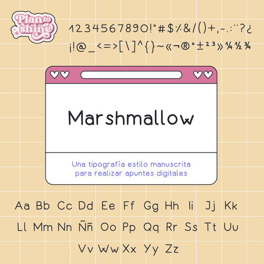 Tipografía Marshmallow