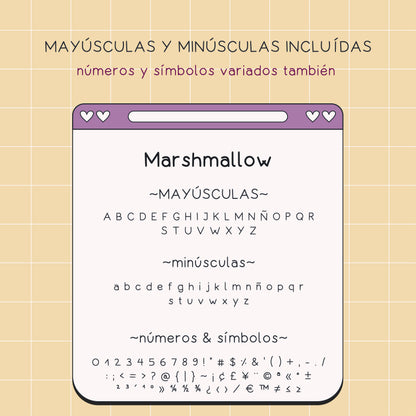 Tipografía Marshmallow