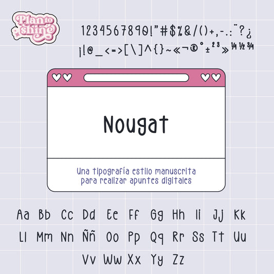 Tipografía Nougat