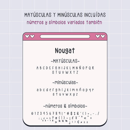 Tipografía Nougat