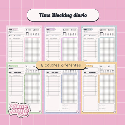 Time Blocking Diario